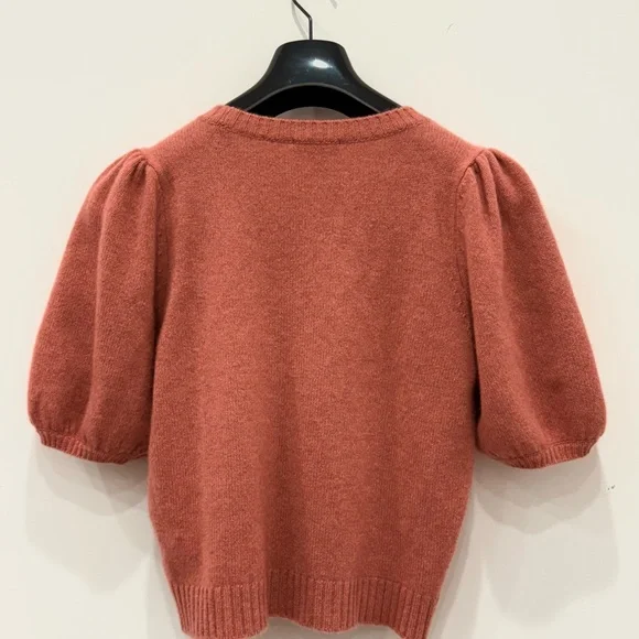 Paige Women's Dusty Pink Cashmere Sweater Size M. Gently used. - Picture 2 of 3